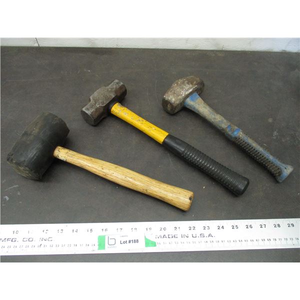 Mallet + (2) Hammers