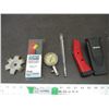 Image 1 : Supercombs, gauge, thermometer, curved utility knife
