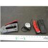 Image 1 : Craftsman stapler, Westward curved utility knife, measuring tape