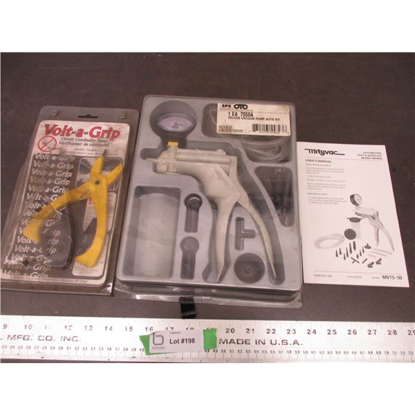 Deluxe vacuum pump auto kit + Circuit conduit tester