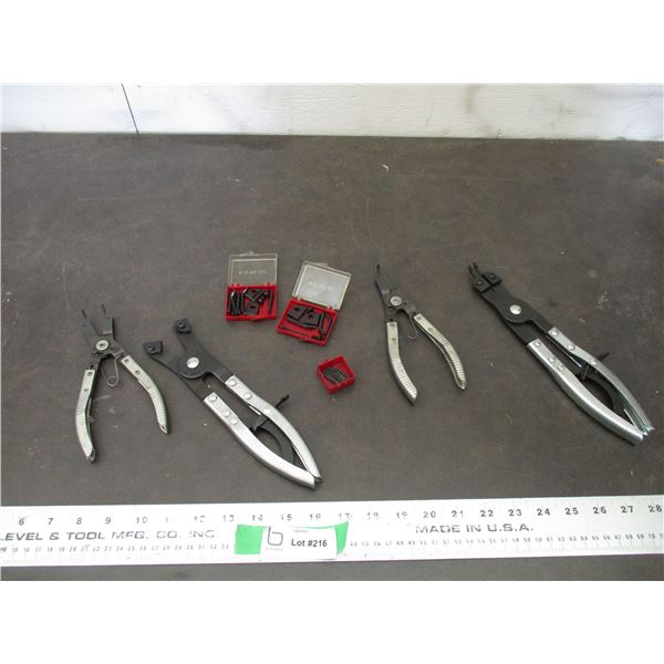 Snap ring pliers + accessories
