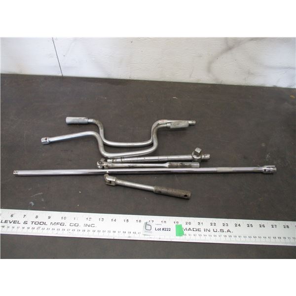 1/4" extension, wrenches