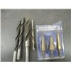 Image 2 : 3-piece step drill bit set + larger drill bits