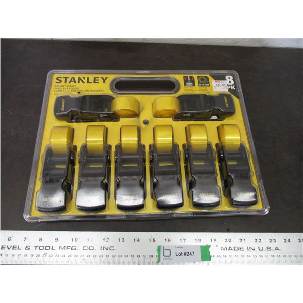 Stanley ratchet straps set in package (new)