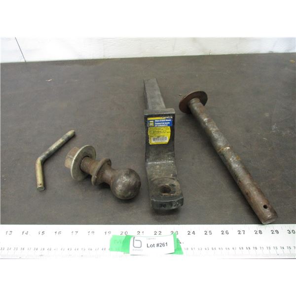 Receiver hitch, 2" ball + pin