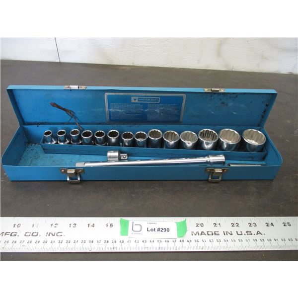 Mastercraft 1/2" metric sockets + extensions