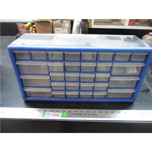 Plastic organizer with contents - 10x20