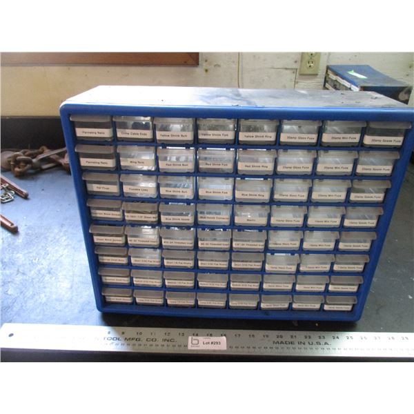 Plastic 20x16 organizer with contents