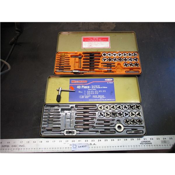 (2) Tap & Die sets - Westward + National