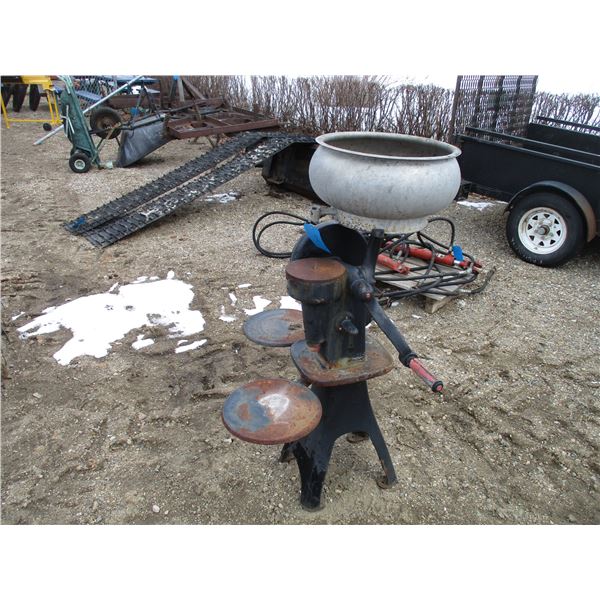 Cream Separator lawn ornament