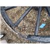 Image 3 : 2X THE BID PRICE - Vintage wooden wagon wheels - 44" round