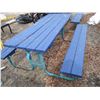 Image 4 : Metal/Wood Picnic table - 72" long