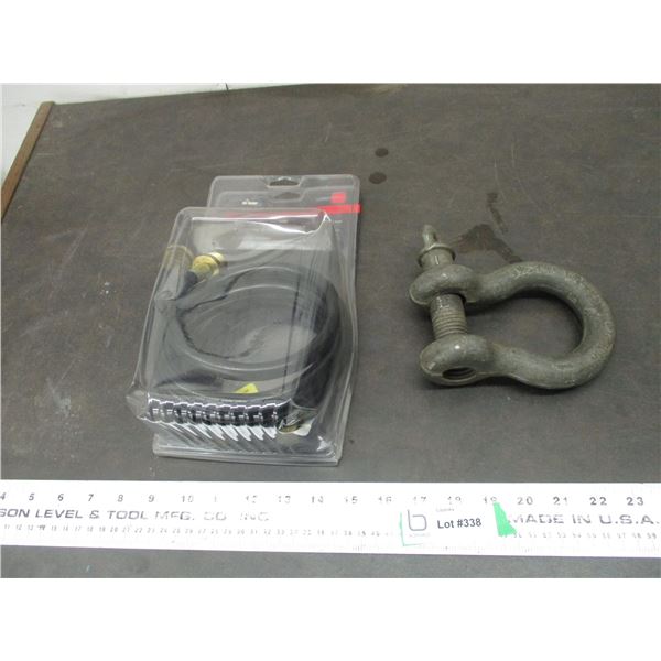 8" Propane hose assembly + clevis