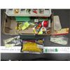 Image 3 : Tackle box with fishing hooks