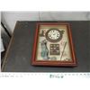Image 1 : Shadow box picture with clock