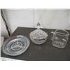 Image 5 : Old English Johnson bros cream + sugar + clear glass items