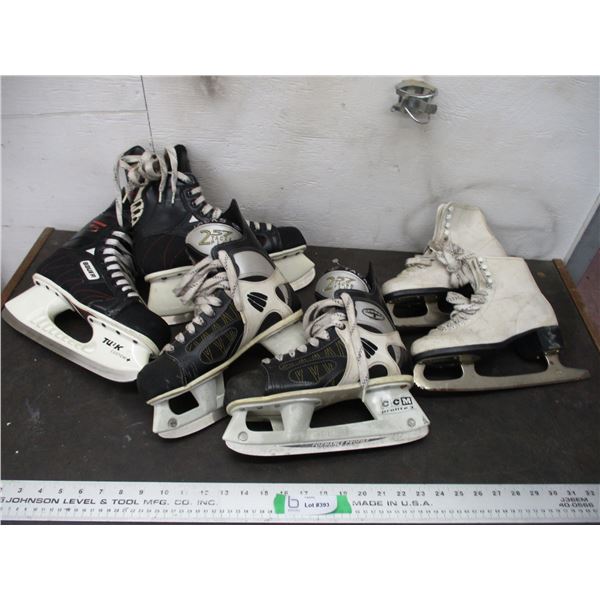 (3) Pairs of skates - Bauer, CCM