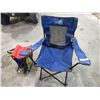 Image 1 : Blue camp chair with chair cooler