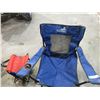 Image 2 : Blue camp chair with chair cooler