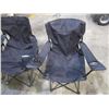 Image 4 : (3) Black camping chairs