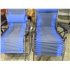Image 2 : 3X THE BID PRICE - Blue lounge lawn chairs (reclining)
