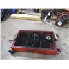 Image 1 : 4 wheel portable oil drain cart