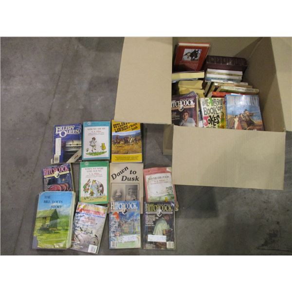 Box of books some western related