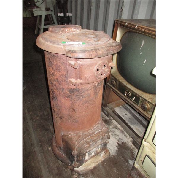 Harriston potbelly stove "NO 3" steel - brick lined