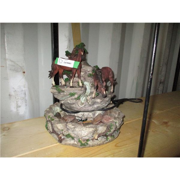 Horse fountain - working