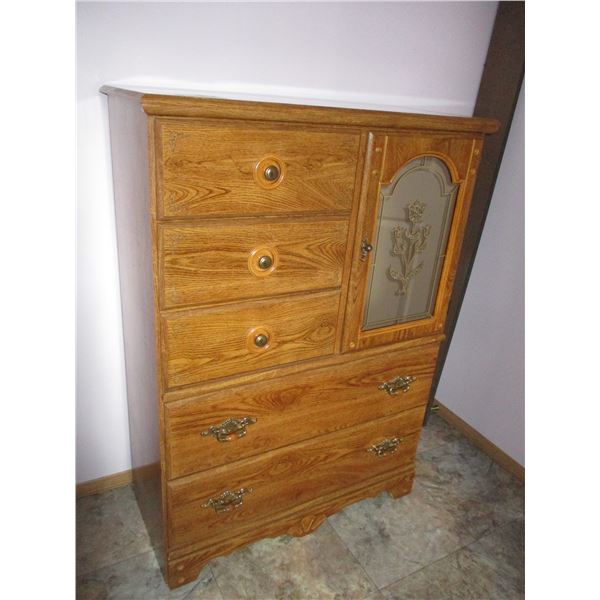 Dresser - 6 drawer - 60x16 (glass front)