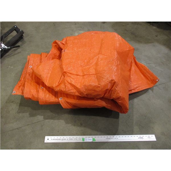 big orange tarp