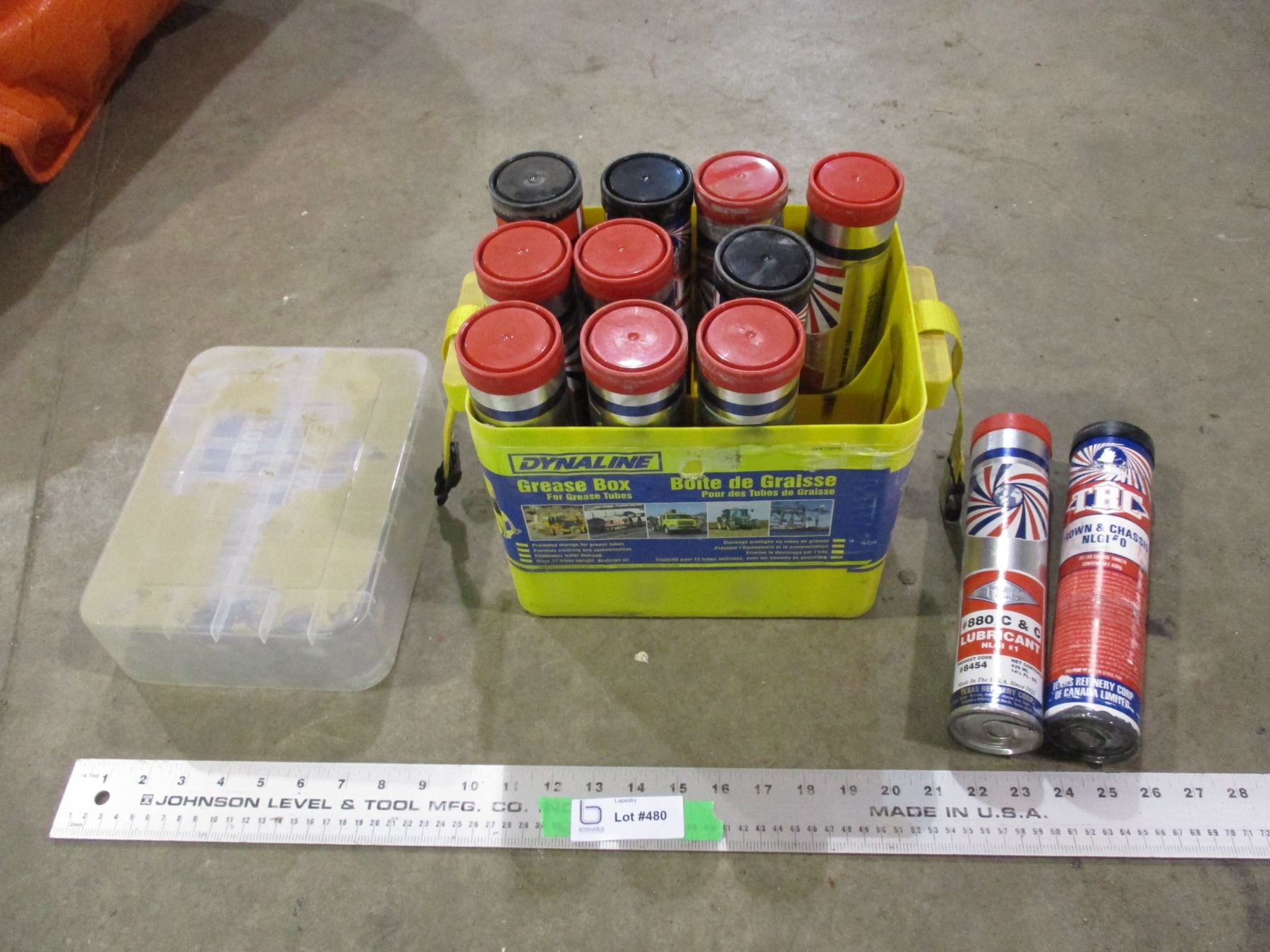 (12) TRC grease tubes in storage box