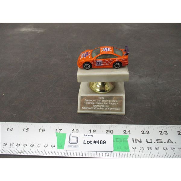 1998 Spiritwood car show remote car race trophy