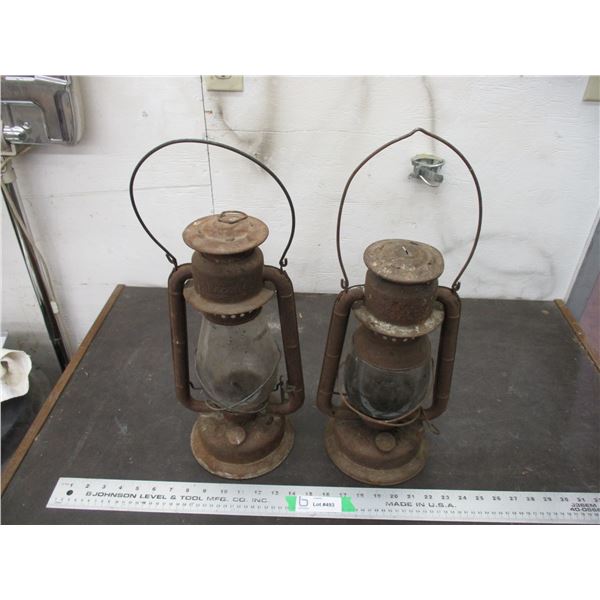 2X THE BID PRICE - Barn Lanterns