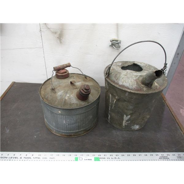 Oil pail + gas pail