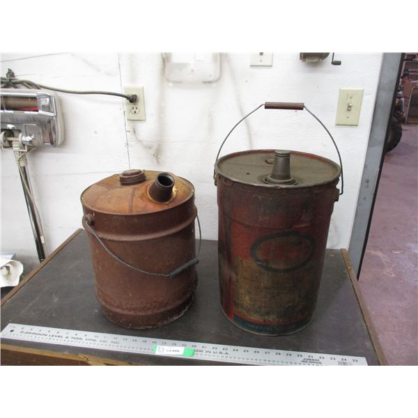Esso pail with gas pail