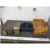 Image 1 : mix lot of tins with wood boxes