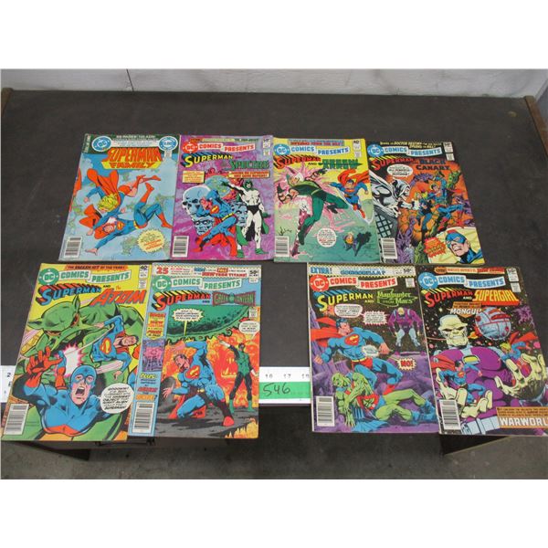 (8) Superman + Supergirl comics