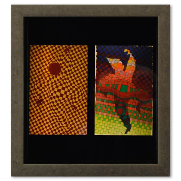 Arlequin - 2 de la serie Graphismes 2 by Vasarely (1908-1997) by Vasarely (1908-