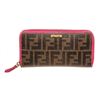 Image 1 : Fendi Brown Leather Zippy Wallet