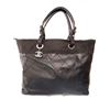 Image 1 : Chanel Black Leather Large Biarritz Tote Bag