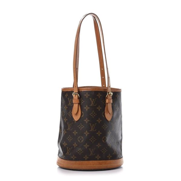 Louis Vuitton Brown Monogram Canvas Petit Bucket Bag