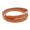 Image 2 : Hermes Brown Leather Hapi 15cm Bracelet