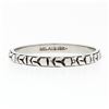 Image 4 : Antique Art Deco Belais 18k White Gold Engraved Milgrain Eternity Band Ring Sz10