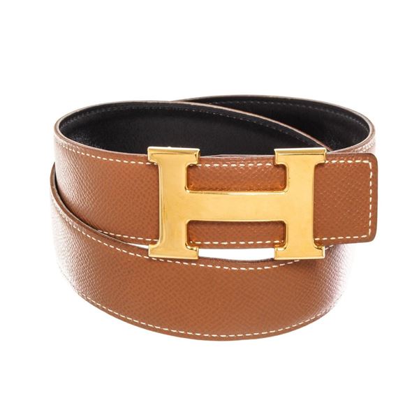 Hermes Brown Constance H Belt
