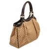 Image 3 : Gucci Brown Canvas Leather Sukey Medium Tote Bag