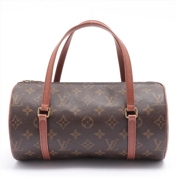 Louis Vuitton Monogram Canvas Leather Papilon 26 cm Shoudler Bag