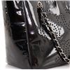 Image 5 : Chanel Black Triple CC Perforated Patent Leather Medium Tote Bag