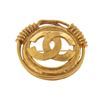 Image 1 : Chanel Gold-tone Braided CC Brooch