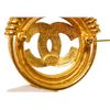 Image 4 : Chanel Gold-tone Braided CC Brooch